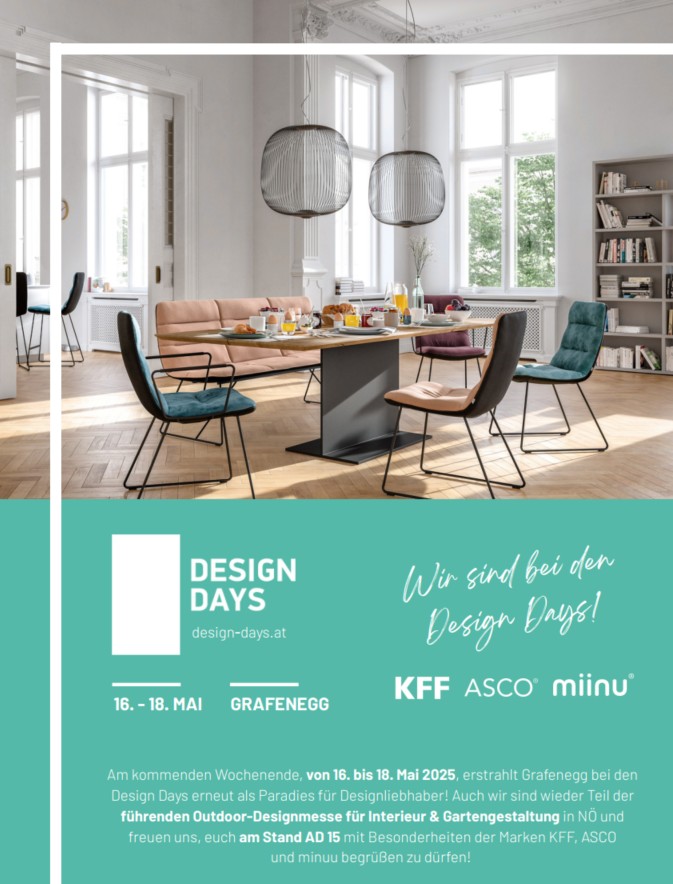 Du betrachtest gerade DESIGN DAYS Grafenegg 16. – 18. Mai 2025
