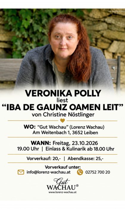 Veronika Polly liest „IBA DE GAUNZ OAMEN LEIT“ von Christine Nöstlinger